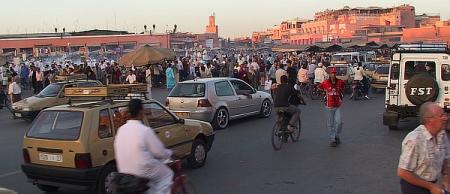 c'est a marrakech &agrave; Jemaa El Fna