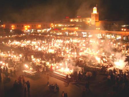 Jemaa El Fna &agrave; marrakech