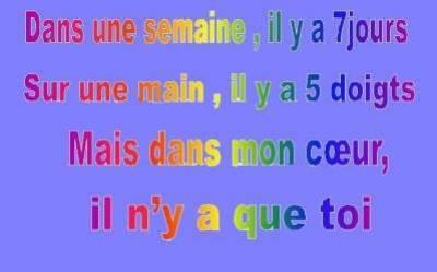 ou&eacute; ch&egrave;rie t'es que toi ds mon coeur et ds ma vie je t'aime gravvvvvvvvvvv