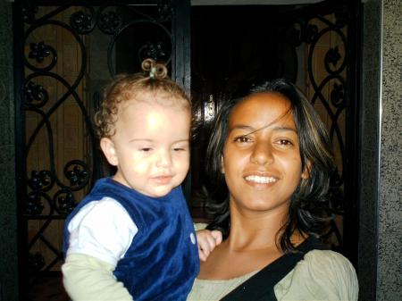 la c'est ma soeur et ma petite cousine